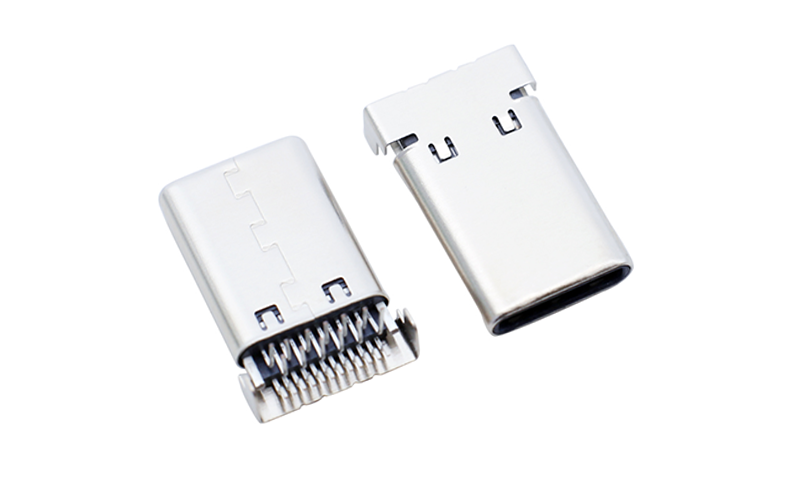 104013982-TYPE CM 24PIN雙排SMT 沉板H1.0(有彈片，外殼DIP兩直腳)